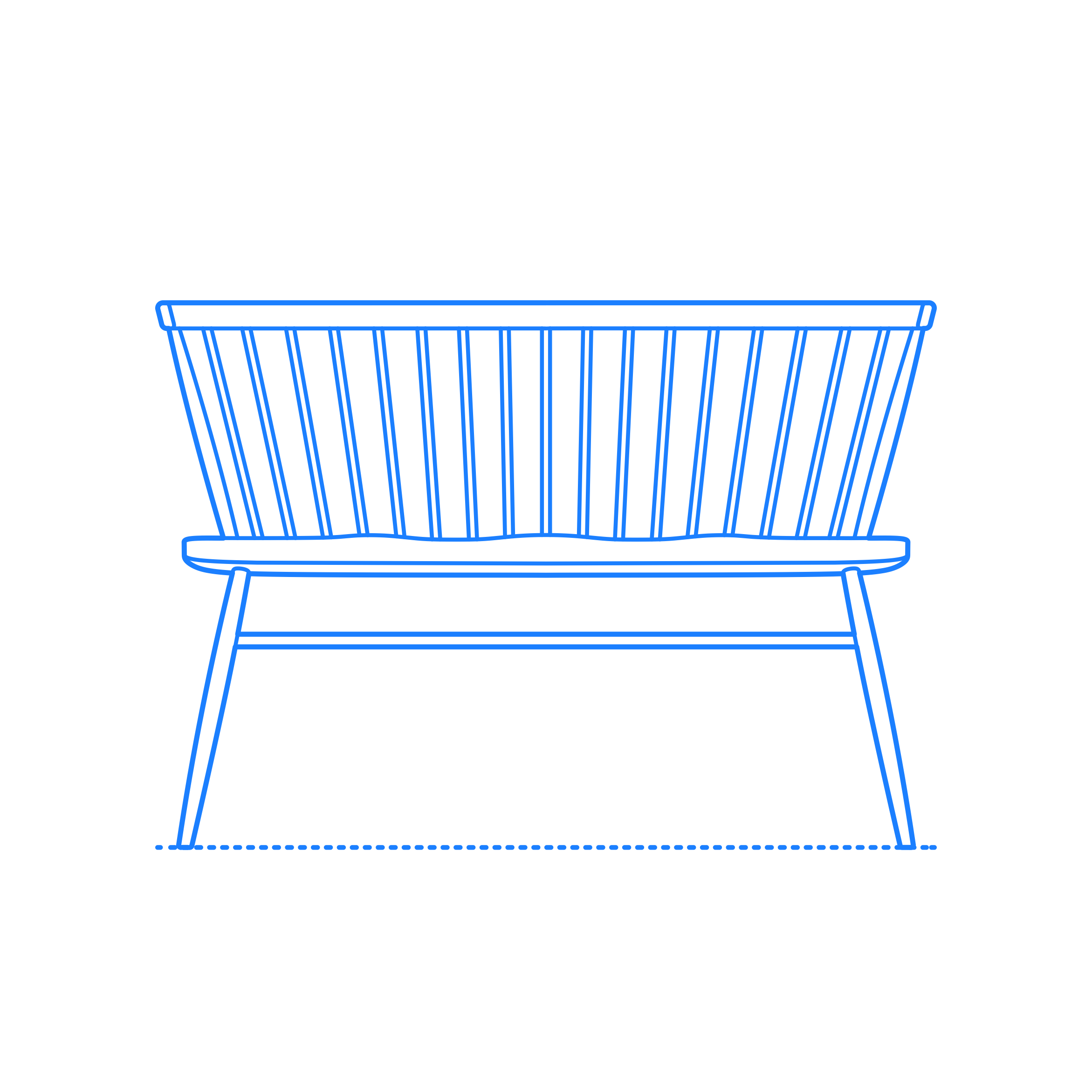 Furniture Benches Originals Loveseat Bench Line Tracing Svg Vector Free Vectors